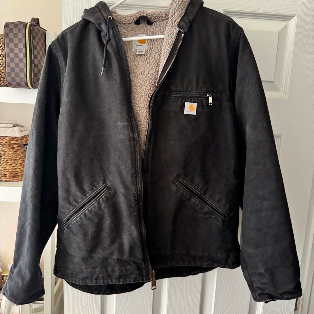 Carhartt Women's Washed Duck Sherpa-Lined Jacket